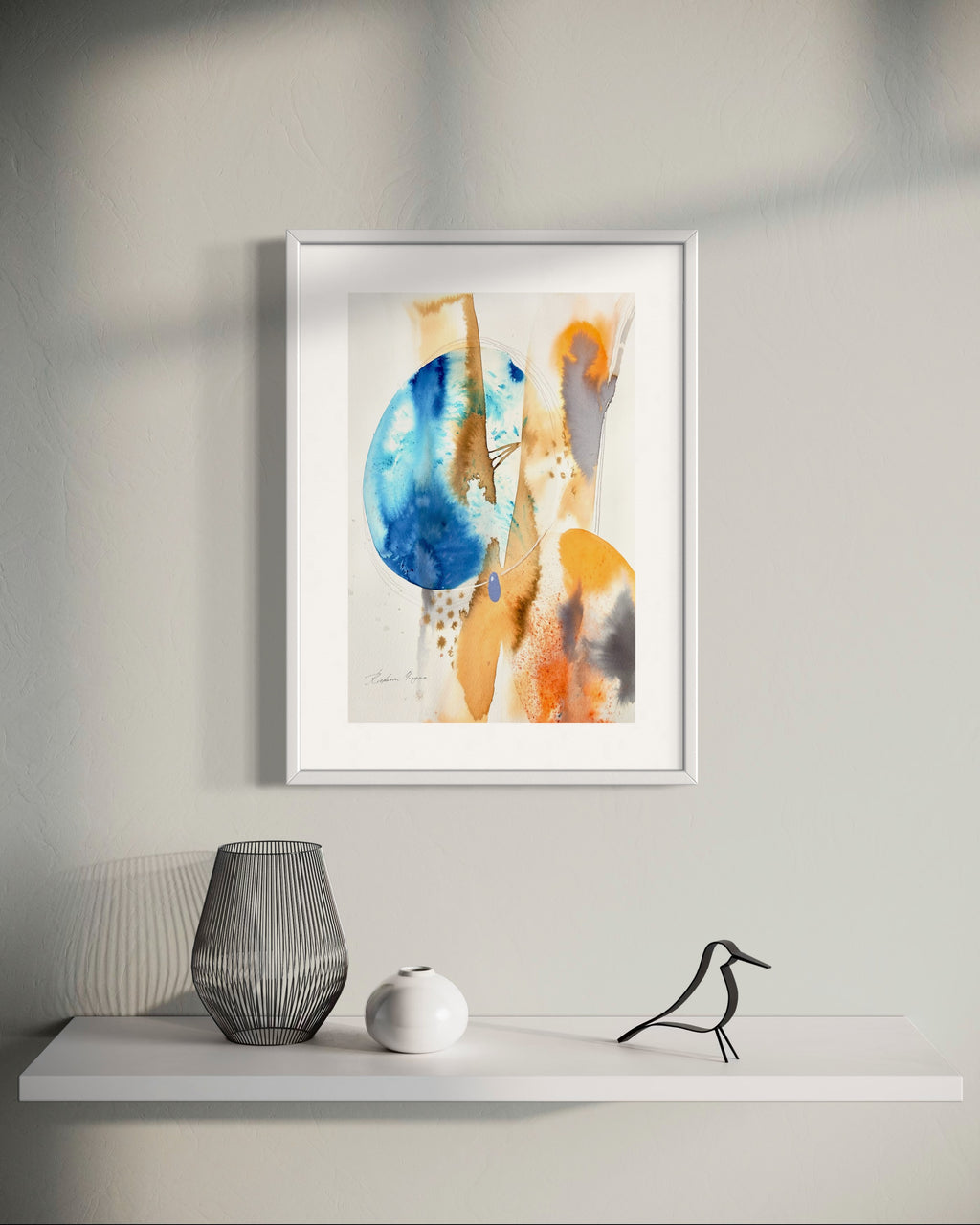 Alegría No. 5 – Orange and blue embrace