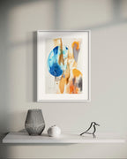 Alegría No. 5 – Orange and blue embrace