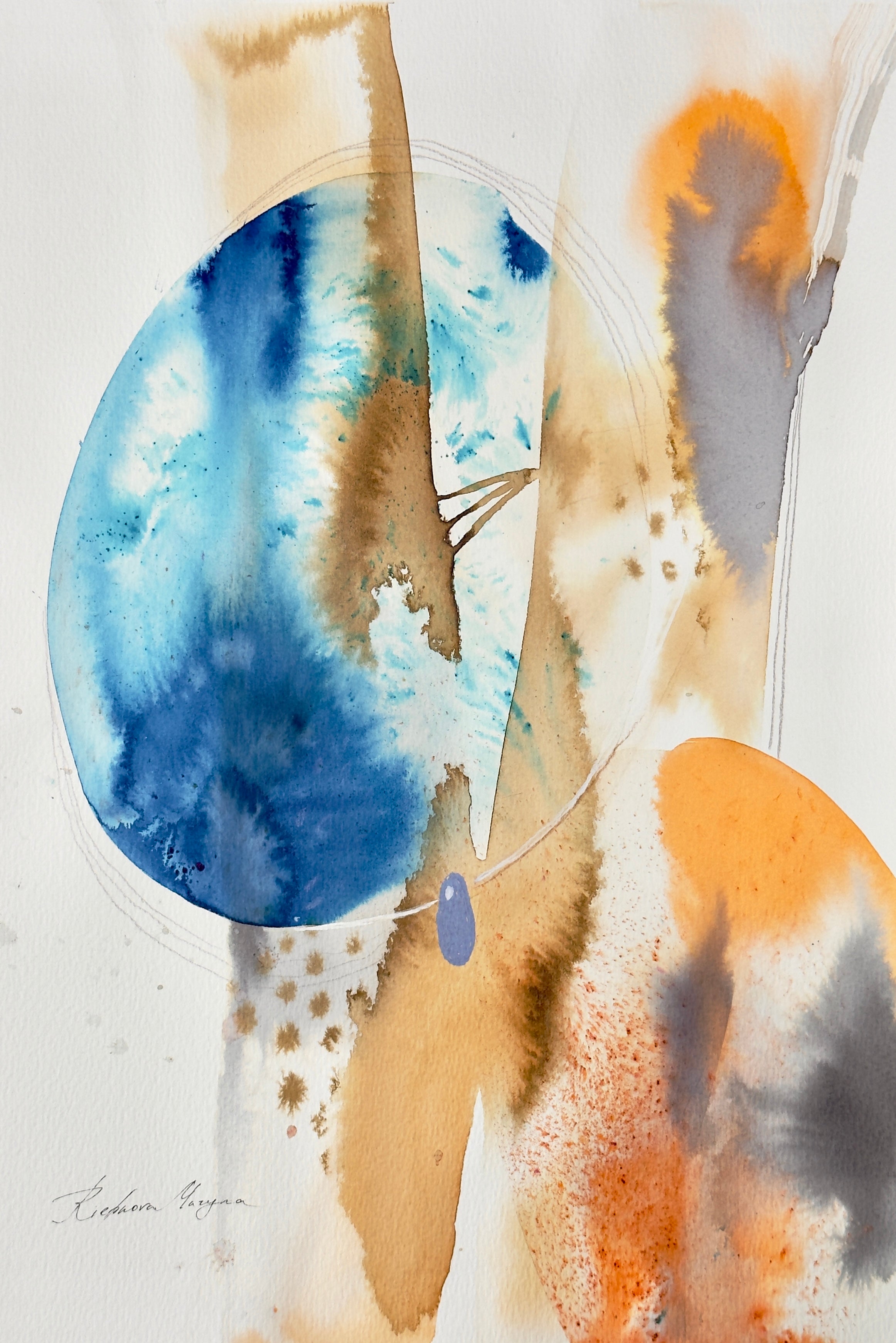 Alegría No. 5 – Orange and blue embrace - Image 4