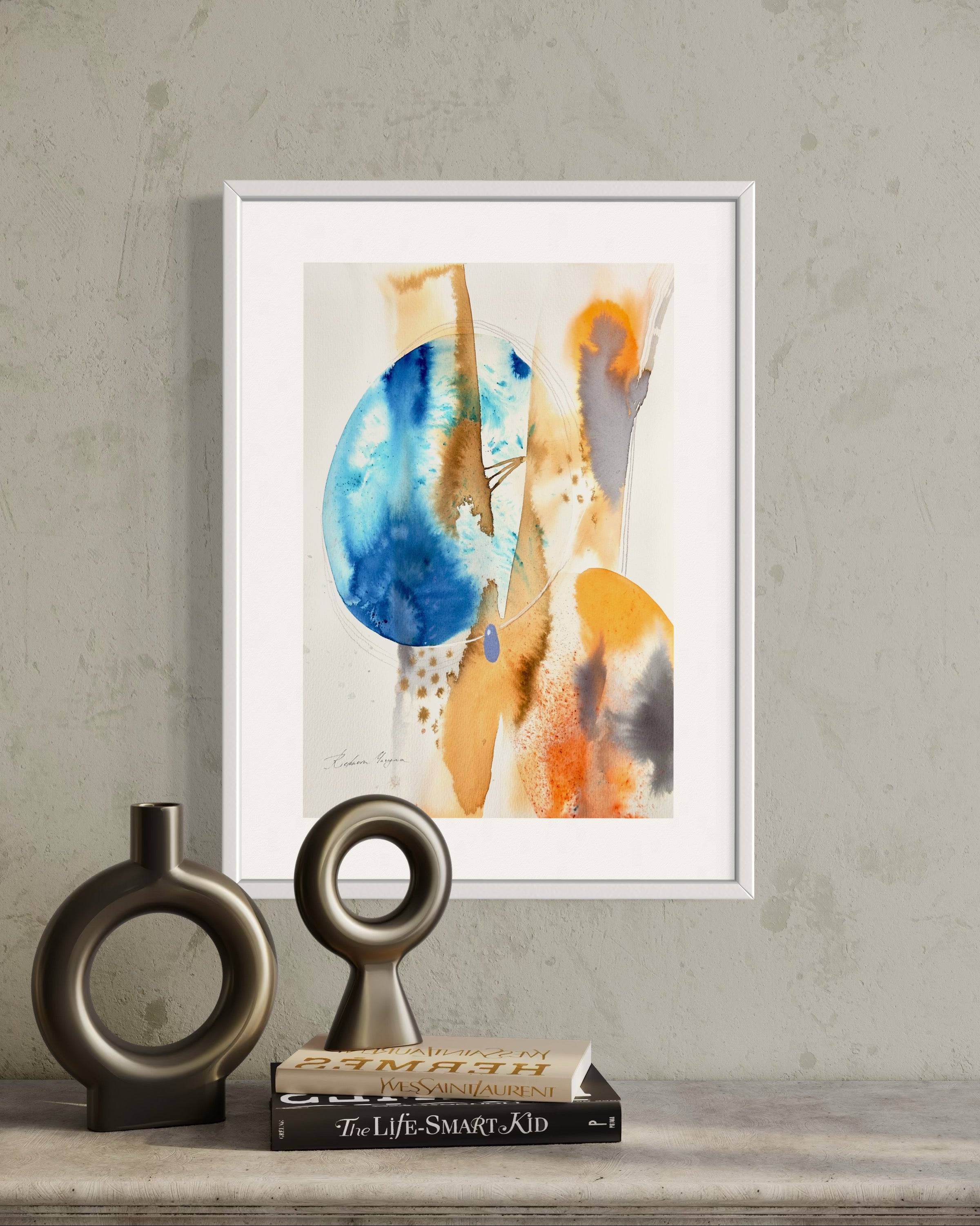 Alegría No. 5 – Orange and blue embrace - Image 3