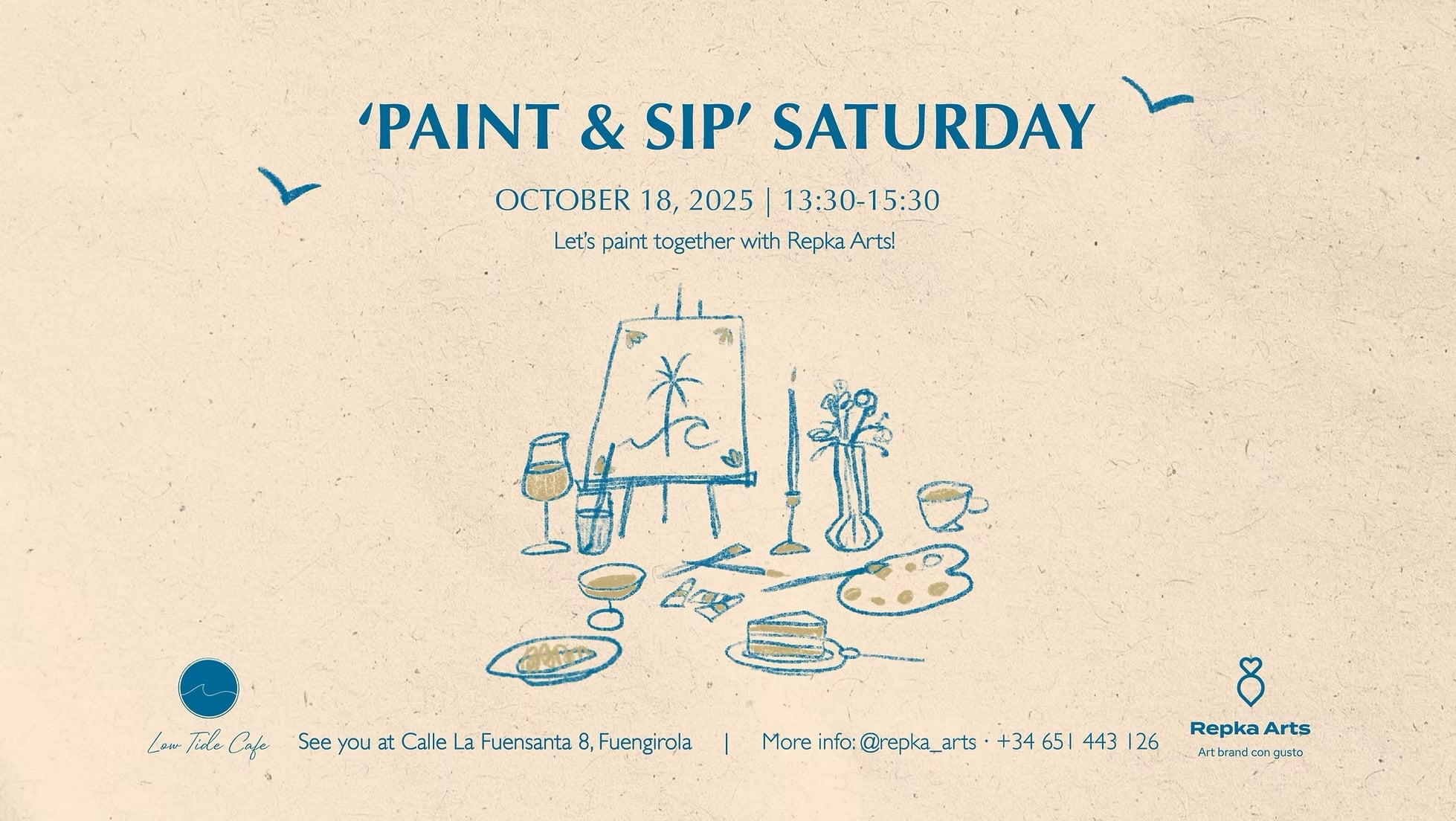 'Paint &amp; Sip' Saturday Oct 18